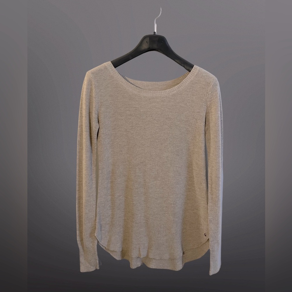 Beige Long Sleeve Knit | American Eagle